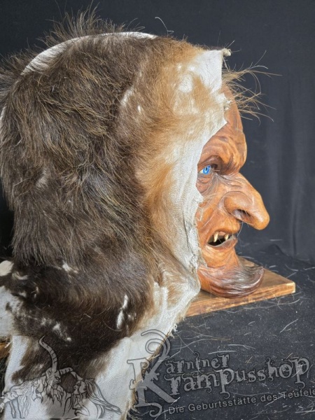 Kopffell Genäht BRAUN RASSIERT