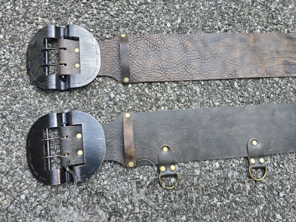 Brauner Krampusgürtel 13cm BREIT