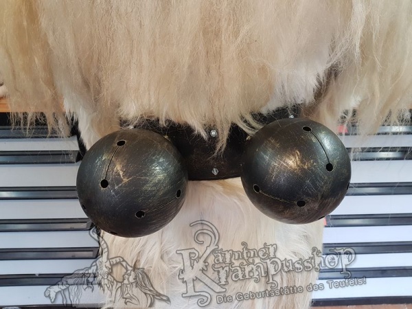 Edelstahlschelle 2x15cm Schwarz Gold