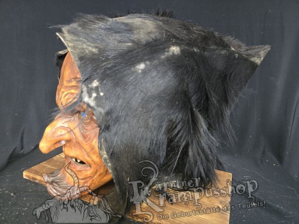 Kaputze SCHWARZ Rassiert SPITZ nach HINTEN