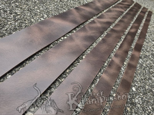 Gürtelleder Lederriemen Zuschnitt ANTIKBRAUN