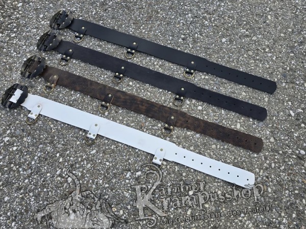 Krampusgürtel mit *LASCHEN* 8cm BREIT