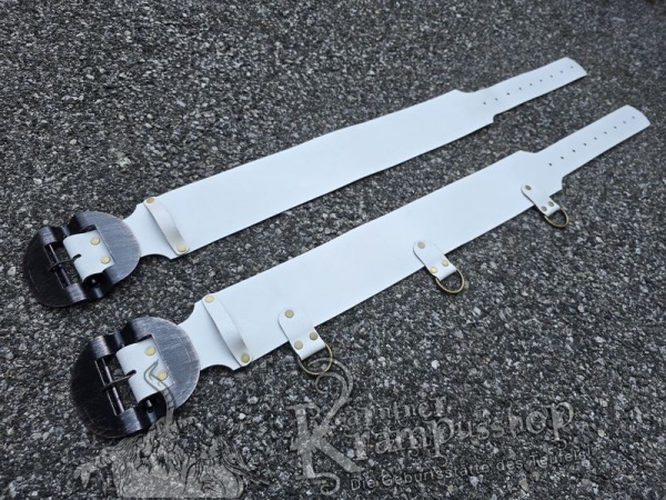 Weisser Krampusgürtel 11cm BREIT