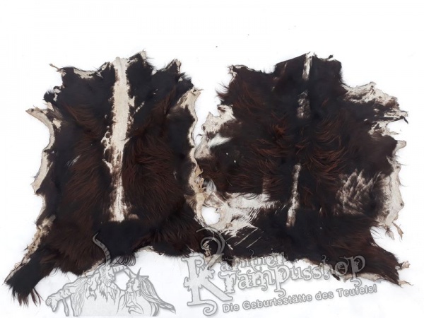 Ziegenfell ausrasiert Braun