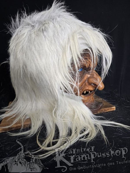 Langhaar Kopffell WEISS