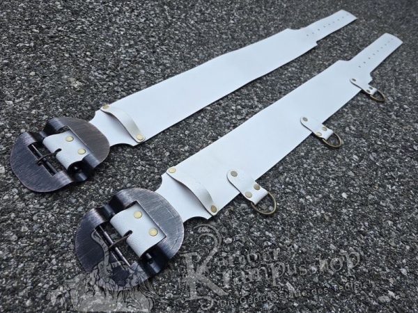 Weisser Krampusgürtel 11cm BREIT