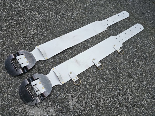 Weisser Krampusgürtel 13cm BREIT