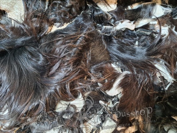 Braune Fell Reste verschnittreste Ziege