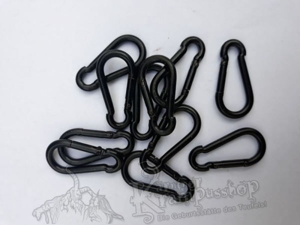 4mm Karabiner Schwarz