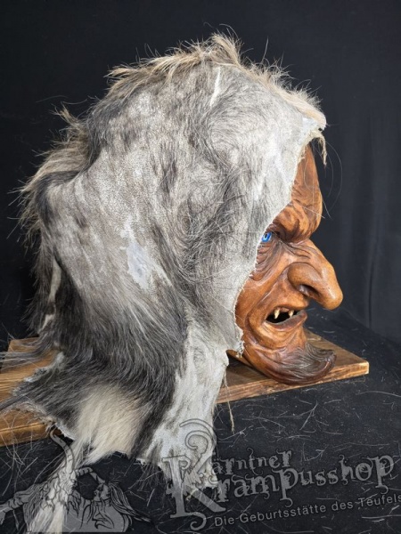 Kopffell Genäht GRAU RASSIERT