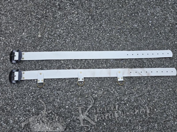 Weisser Krampusgürtel 6cm BREIT
