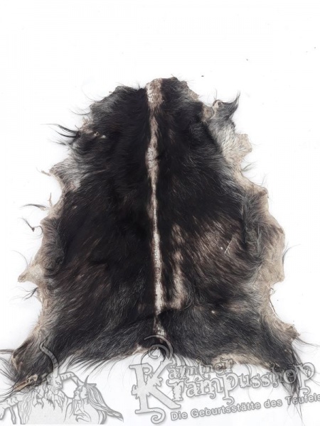 Ziegenfell ausrasiert Grau