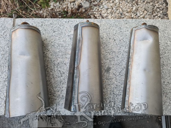 Stahlblech Rohrglocke Urig Rostig Kurz