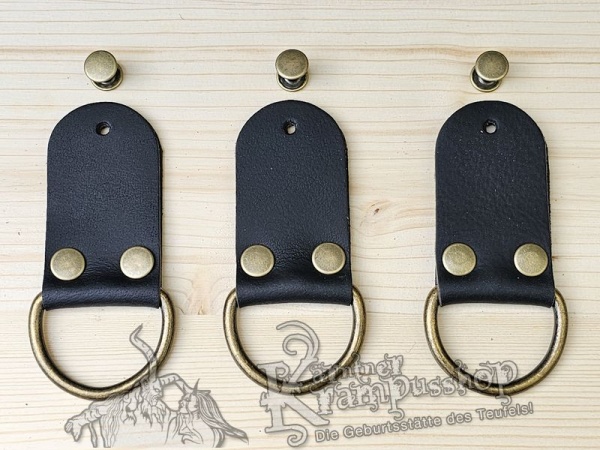 Gürtelschlaufen Set Schwarz