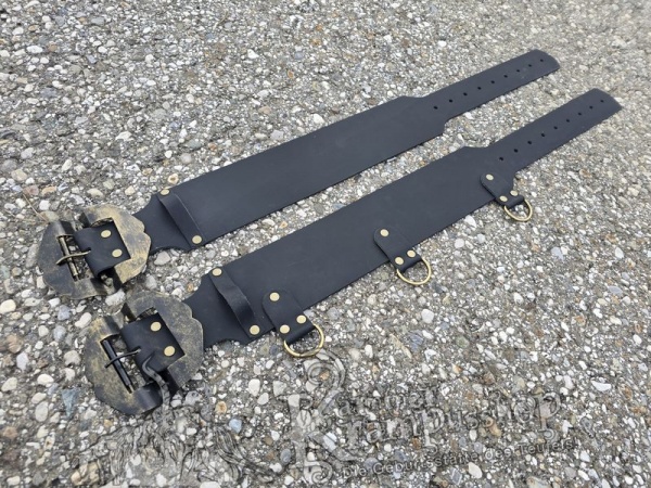 KINDER Krampusgürtel 11cm BREIT SCHWARZ