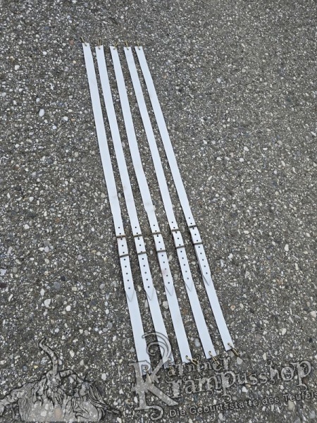 Querriemen & Hosenträger 30mm WEISS