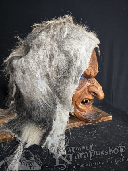 Kopffell Genäht GRAU RASSIERT