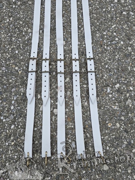 Querriemen & Hosenträger 30mm WEISS