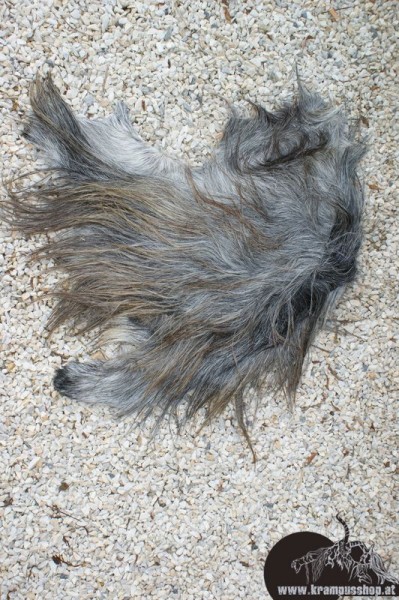 Kopffelle genäht Gross Grau Naturgewachsen