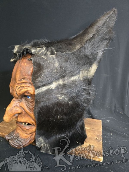 Kaputze SCHWARZ Rassiert SPITZ nach OBEN