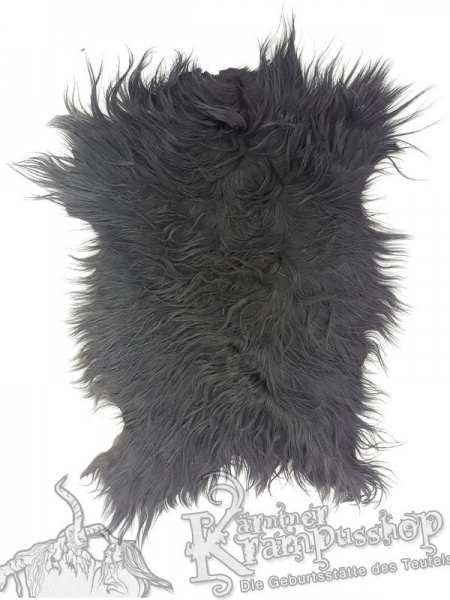 Ziegenfelle Langhaar Schwarz