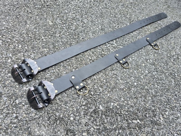 Schwarzer Krampusgürtel 6cm BREIT