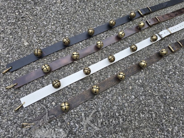 Schellen Querriemen MESSING - Hosenträger 40mm