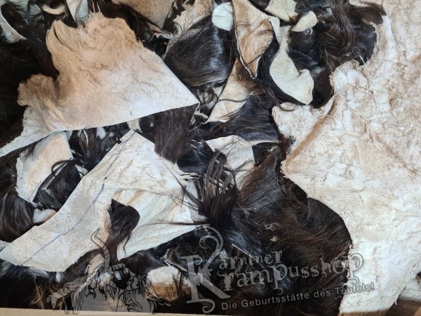 Braune Fell Reste verschnittreste Ziege