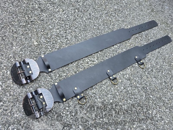 Schwarzer Krampusgürtel 11cm BREIT