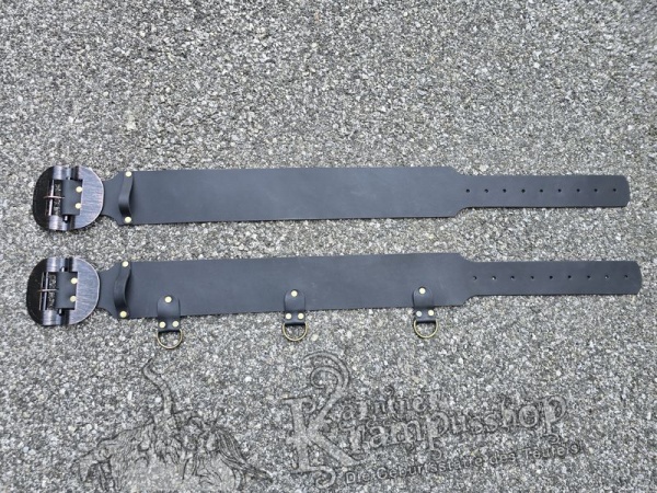 Schwarzer Krampusgürtel 11cm BREIT