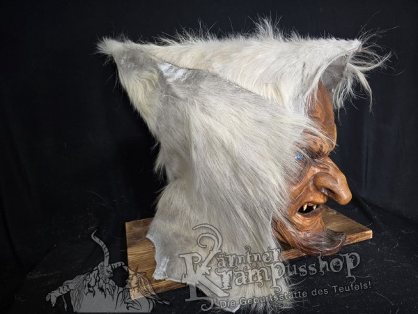 Kaputze WEISS Rassiert SPITZ nach HINTEN