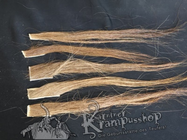 Zugeschnittene Pferdeschweif Strähnen Braun