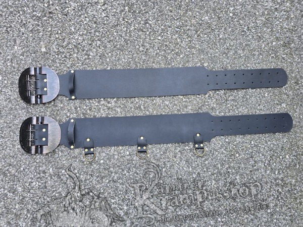 Schwarzer Krampusgürtel 13cm BREIT