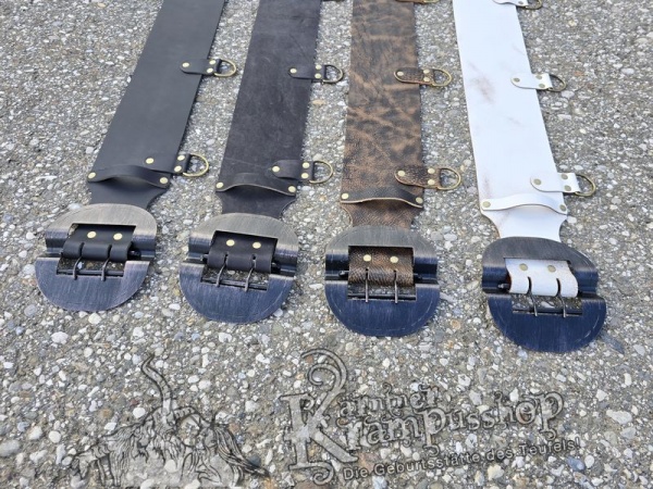 Krampusgürtel mit *LASSCHEN* 13cm BREIT