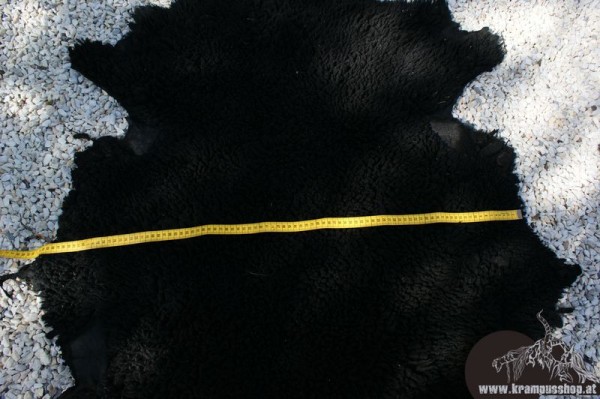 Schaffelle Kurz Schwarz Gefärbt