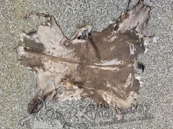 Gams Leder Grau Schwarz und Braun