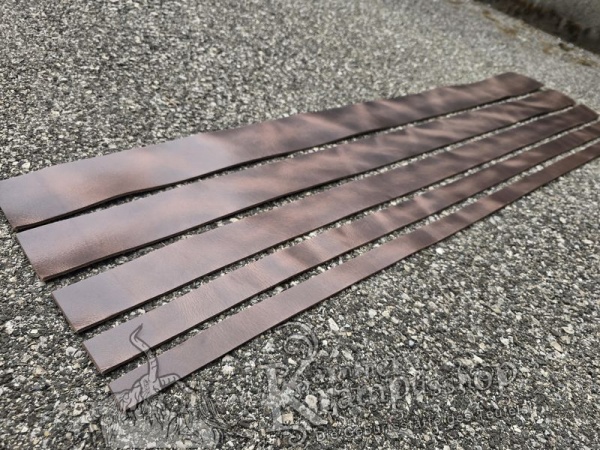 Gürtelleder Lederriemen Zuschnitt ANTIKBRAUN