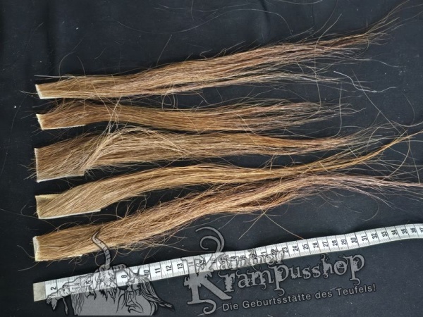 Zugeschnittene Pferdeschweif Strähnen Braun
