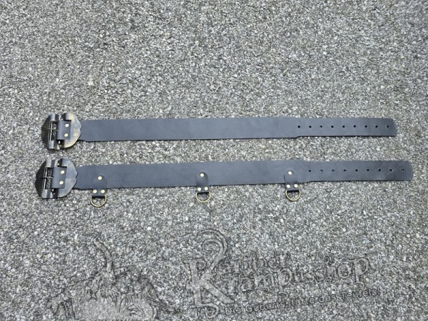 Schwarzer Krampusgürtel 8cm BREIT