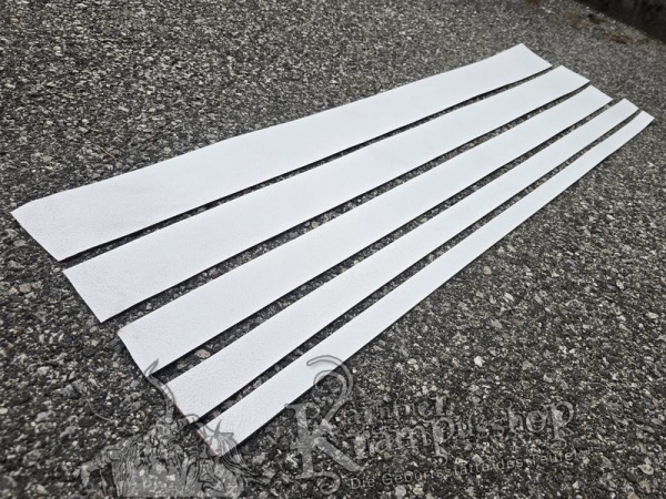 Gürtelleder Lederriemen Zuschnitt WEISS