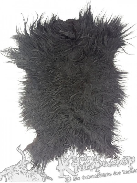 Ziegenfelle Langhaar Schwarz