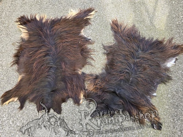 Ziegenfelle Langhaar Braun