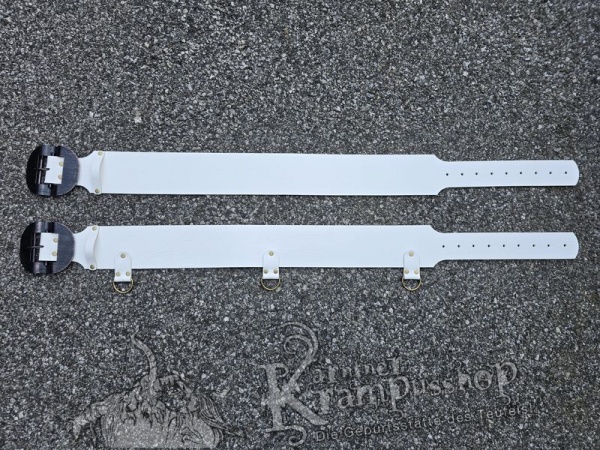 Polarweisser Krampusgürtel 11cm BREIT SONDEREDITION