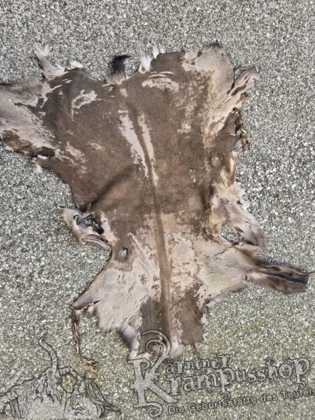 Gams Leder Grau Schwarz und Braun