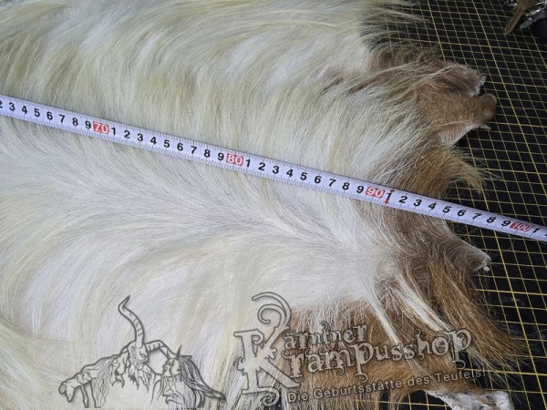 Ziegenfelle Langhaar Weiss