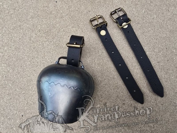 Lederriemen und Schlaufen Lederfarbe Schwarz