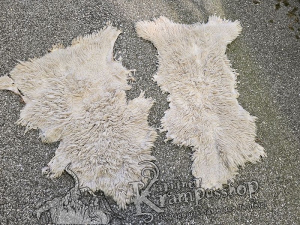 Schaffelle Kurzhaar Weiss naturgewachsen