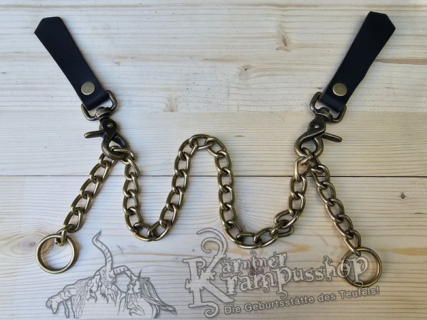 Mantel und Jacken Verschluss Set Schwarz Messing