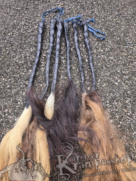 Latex Kuhschweife Farbe SCHWARZ