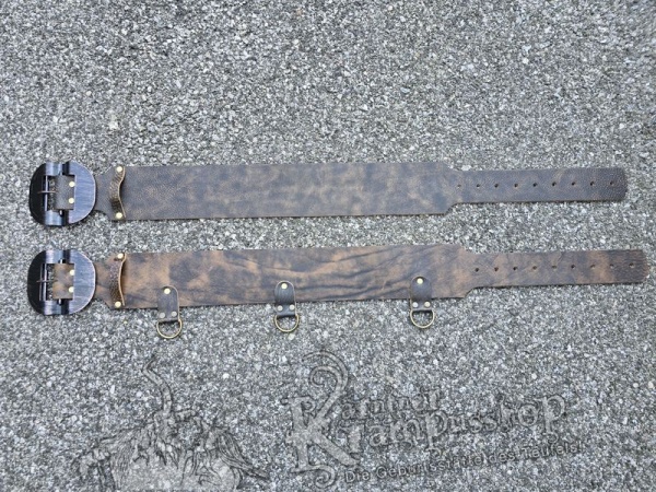 Brauner Krampusgürtel 11cm BREIT